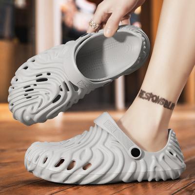 China 2022 New Arrival Wholesale Outdoor Lit PVC Beach Sandals For Men Quickly Wading Dry Shoes Foam Sandal Flat Comfortable Slipper for sale