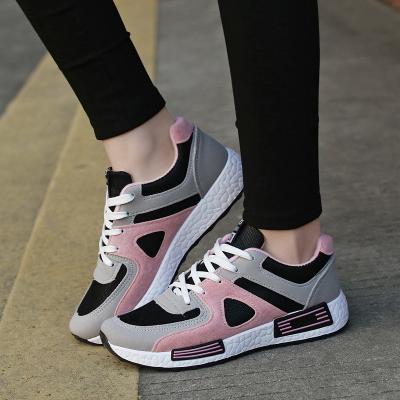 China Durable Women Fashion Casual Shoes Light Weight Walking Shoes Rainbow Modern Sneakers for sale