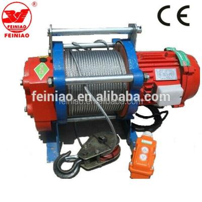 China Single-phase 220V electric winch multi-function goods KCD small electric hoist hoist for sale