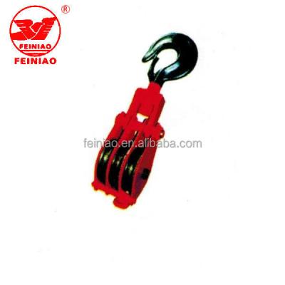 China Heavy duty ALLOY three pulley snatch pulley block with CE certificate for sale