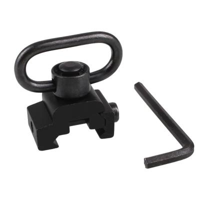 China Alloy Rail Mount Quick Release Picatinny QD Push Button Swivel Mount Sling 1-1/4 20mm Aluminum Base Rail Ring Set Adapter Hunting for sale