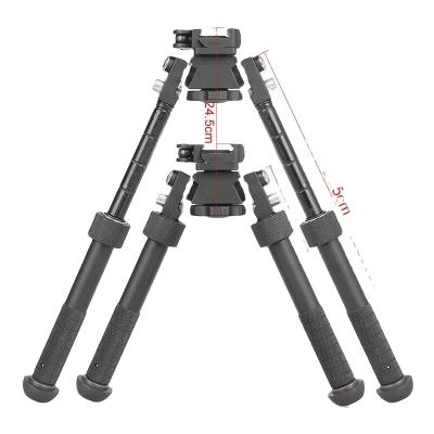 China Aluminum Alloy Hunting Shooting Folding V8 Bipod With Extendable Quick Detach 6 Inch MLok V8 Bipod for sale