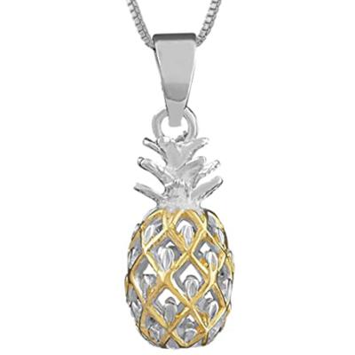 China Hawaiian Jewelry 925 Sterling Silver Hawaiian Jewelry Pineapple Pendants for sale