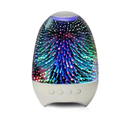 China Portable Touchable Wireless Speaker Blue Colorful Lamp Tooth Radio LED Wireless Speaker For Christmas Gift for sale