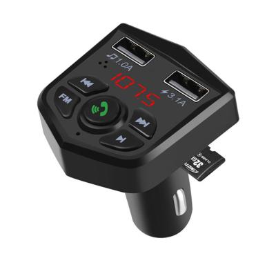 China FM Transmitter Amazon USB Car Charger 3.1A FM ​​Transmitter 803E Support TF Card Dual Port Fast Charging Wireless MP3 Player for sale