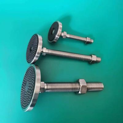 China Qingdao Industrial Customized Swivel Fixed Adjustable Metal Rubber Leveling Feet Leveling Mounts Furniture Slides Height Adjustable Feet for sale