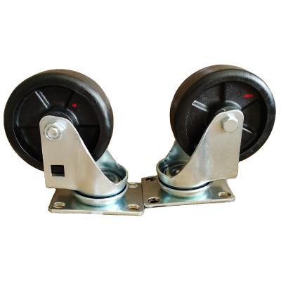 China Hi-temp resistor 230˚; ° One Hour 100mm High Loading Capacity Durable Heat Resistant High Temperature Nylon Wheels Swivel Casters 230 Degree Caster for sale