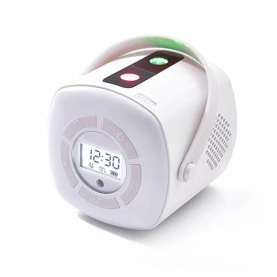 China LED Star Laser Alarm Clock Projection Lamp Radio Rechargeable Portable Bedroom Bedside Party Atmosphere for sale