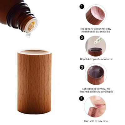 China Car Essential Oil Diffuser Relaxing Home Soporific Wooden Aromatherapy Diffuser Refreshing Air for sale