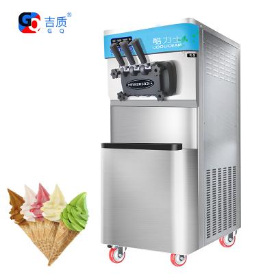 China GQ-628DB Hot Selling Commercial Bakery New Design Standing Three Flavor American Ice Cream Machine For Rent for sale