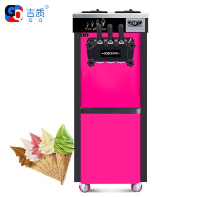 China Hotel GQ-618C 2021 Commercial Hot Sale Ice Cream Machine Pink Stand Automatic Ice Cream Molding Machine for sale