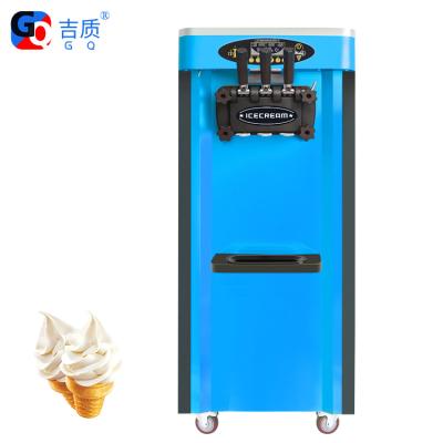 China Chinese High Quality Cheap Snacks Factory Price GQ-36C Commercial 3 Flavors Soft Ice Cream Machine For Sale for sale