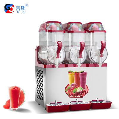 China GQ-SM312 High Quality Three Tank Energy Saving Commercial Frozen Beverage Slush Ice Machine 12L*3 for sale