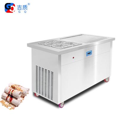 China GQ-PF1S-6C Thailand High Quality Ice Cream Rolled Deep Fried Ice Cream Machine Malaysia Fried Ice Cream Machine for sale