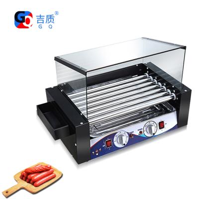 China Commercial Hot Sale GQ-KCJ07 Hot Dog Electric Sausage Heater Stainless Steel Hot Dog Grill Machine for sale