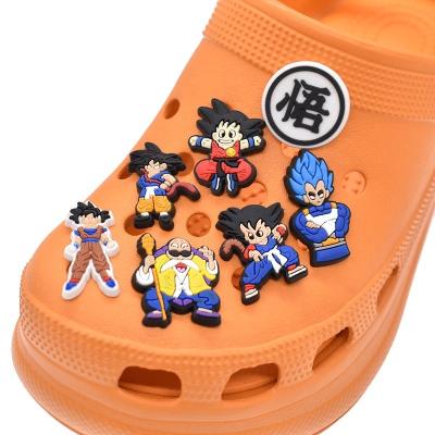 China Soft Clog Anime PVC Croc Shoe Charms Dragon Ball Cartoon For Croc Shoe Charms Accessories Wholesale for sale