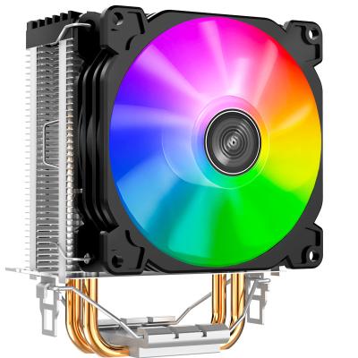 China CPU CPU Fan Radiator Heatpipe with Case Computer Tower Style Copper Aluminum Air Cooled Radiator LED Colorful FAN for sale