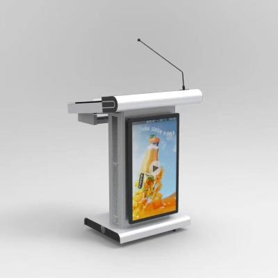 China Modern Multimedia Podium Meeting Room / Training Room Podium With Mic And Speaker for sale