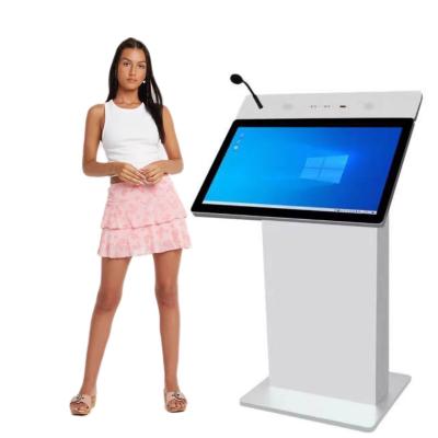 China Smart Conference Room Lectern Podium Electric Height Adjustable Table Smart Digital Podium for sale