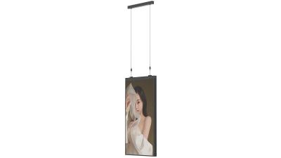 China 49 55 65 Inch 2500nits Shop Window Display Monitors Commerical Hanging LCD Screen for sale