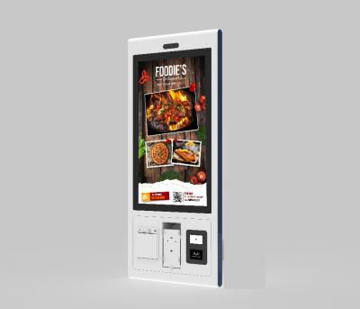 China Windows / Android Self Service Kiosk Machine 32 Inch Supermarket Kiosk With Printer Scanner for sale