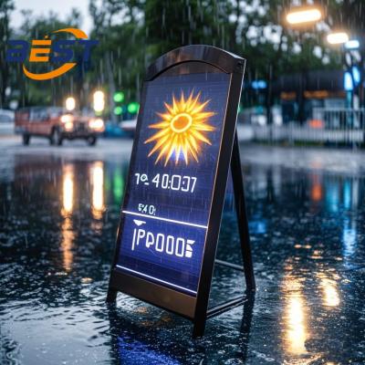 China P2.5 Pixel Portable LED Signage All-Weather Metal Frame 4500Nits Brightness 10H Battery Life for sale