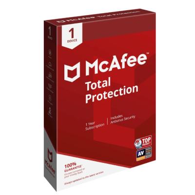 China Overall Computer Antivirus Software Fast Delivery McAfee Total Protection for sale