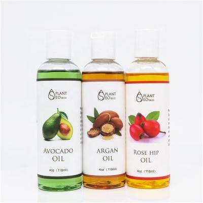 China Other Professional Private Label 118ml Pure Organic Carrier Oil Avocado Argan Rose Hip Bulk Oil For Skin Care for sale