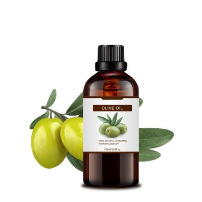 China Custom Wholesale Cold Pressed Organic Pure Base Oil 100% Olive Oil 100ml Aromatherapy Massage Skin Care Carrier Oil for sale