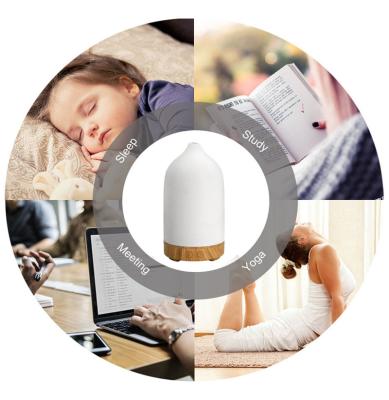 China Ceramic Household Ultrasonic Air Humidifier Stone Essential Oil Aroma Diffuser for sale