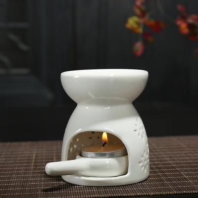 China Wholesale Aromatherapy Essential Oil Candle Burner Ceramic Aroma Oil Burner Wax Melt Heater for sale