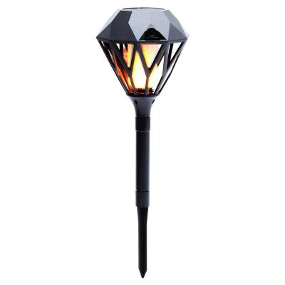 China Garden Plant Wholesale Solar Powered Rising Source LED Pillar Flame Light For Garden Pathway Lawn for sale