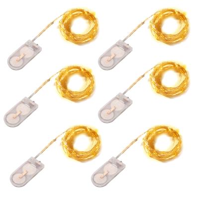 China Plastic+Copper Battery LED String Light 2M 20 LED Christmas Lights Decorative Copper String Light Mini Battery Powered Fairy String for sale