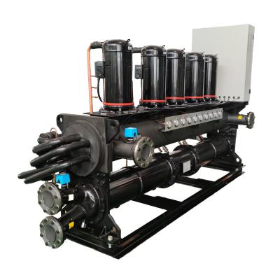 China Hotels Dual Screw Flooded Screw Water Cooled Chiller for sale