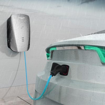 China Home Use Type - 2 Plug Factory European 7.2KW EV Charger Certificated IEC 62955 Wallbox 7KW Electric Car EV Charging Station for sale