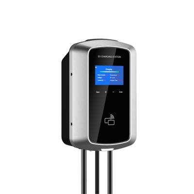 China Home Manufacturer Mennekes Use EV Charger Factory Type 2 32a 3 Phase 7kw 22kw Wallbox EV Charging Station Fast Electric Car Charger for sale