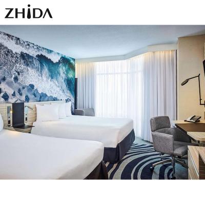 China Modern Hotel Bedroom Furniture Packages Crown Plaza Hotel Danang Vietnam Modern Furniture Hotel Bedroom Custom Make Furniture 4-5 Star for sale