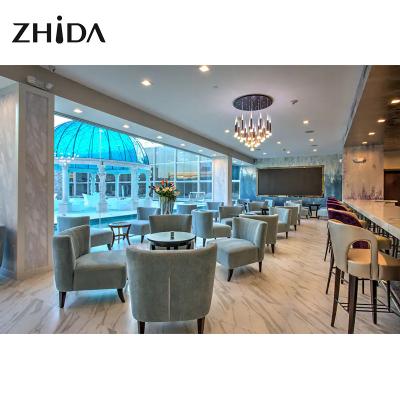 China Modern Design Wooden Cafe Furniture Dining Table Chairs Bar Furniture Restaurant Sets for sale