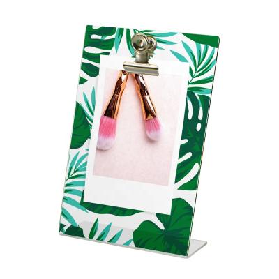 China PS Amazon Hit Mini Clips Printed Slanted Plastic Frame Framed Picture for sale