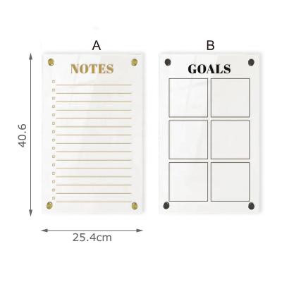 China Modern Home Decor Acrylic Dry Erase Wall Art Planner Message Board Home Accessories for sale