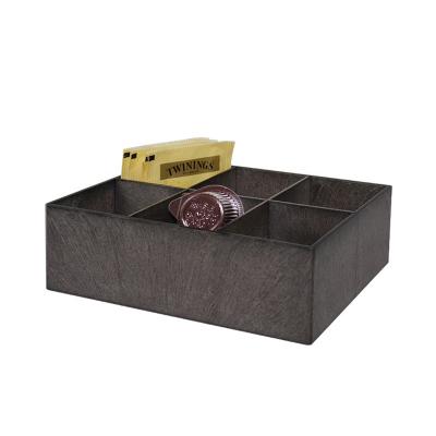 China Compound Tea Bags Stored Divide Plastic Box Coffee Grounds Storage Box and Trash Can Organizer for sale