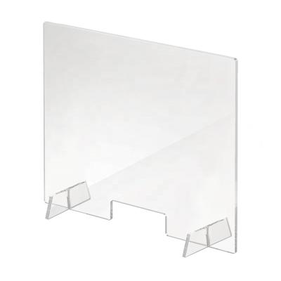 China Custom Acrylic Home Acrylic Desk Shield Fence Table Divider Display Racks for sale