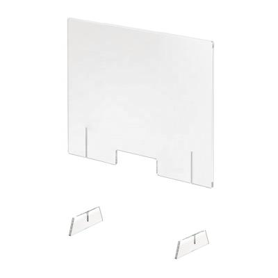 China Custom Acrylic Desk Shield Barrier Fence Table Divider Display Racks for sale