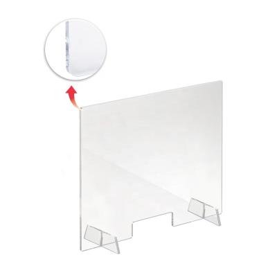 China Custom Acrylic Fashion Desk Shield Barrier Fence Table Divider Display Racks for sale