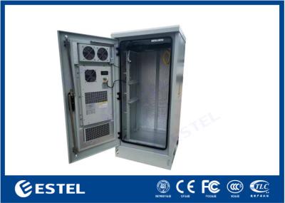 China 24U Power Outdoor Telecom Cabinet IP55 Galvanized Steel 1.2mm Walls for sale