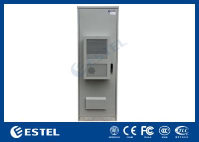 China Double Wall IP55 Outdoor Telecom Cabinet 45U With Air Conditioner Smoke Sensor zu verkaufen