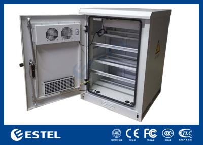 China Floor Standing Cabinets With Fan For Ventilation , Telecom Battery Cabinet OEM ODM for sale