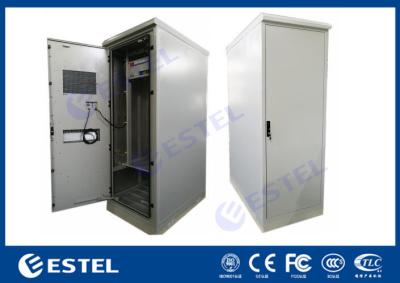 China Heat Insulated Single Wall Steel Outdoor Telecom Cabinet With DC Air Conditioner, Power distribution Unit for sale