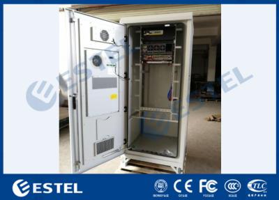 Chine L'armoire d'alimentation IP55 extérieur a galvanisé la batterie en acier de PDU ODF DCDU avec le climatiseur à vendre