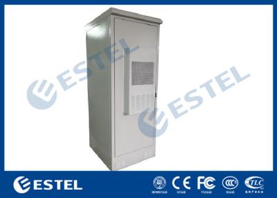 China Air Conditioner Integrated Telecom Outdoor Cabinet Galvanized Steel With Three Battery Layers for sale